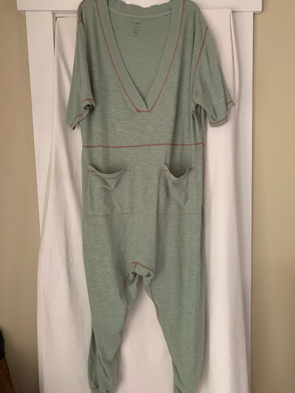 NATURAL LIFE 'Charlie Jumpsuit' in sage green 100% cotton
